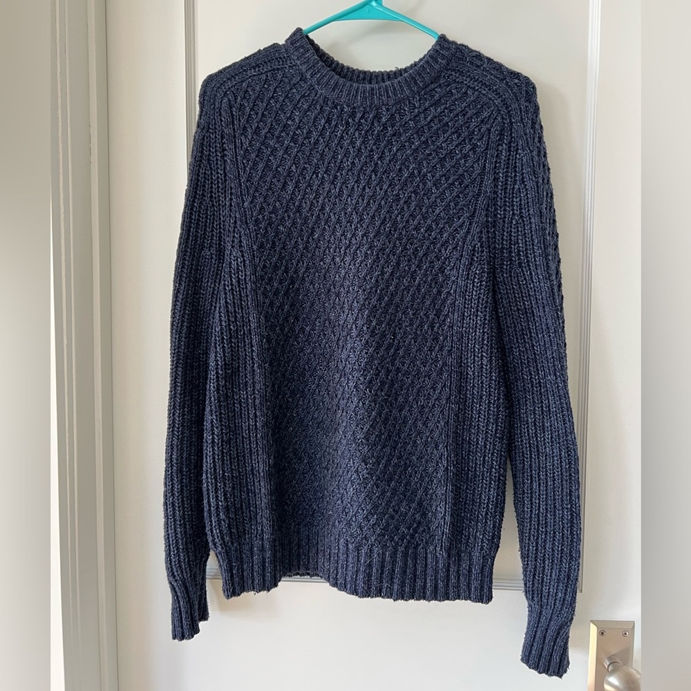 Gap blue cable knit sweater